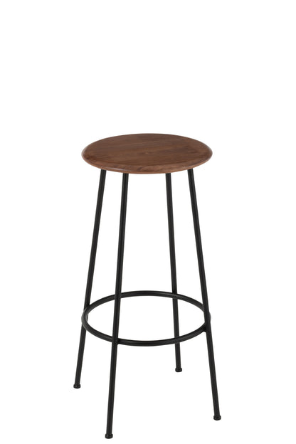 Bar Chair Neo Steel Natural/Black