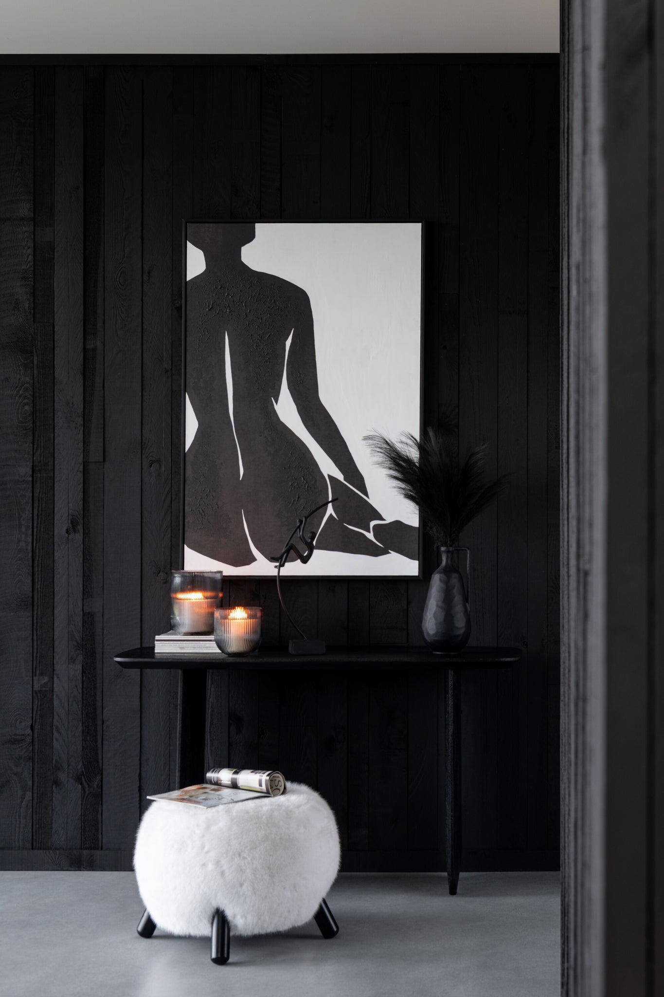 Painting Joy Pinewood Black/White