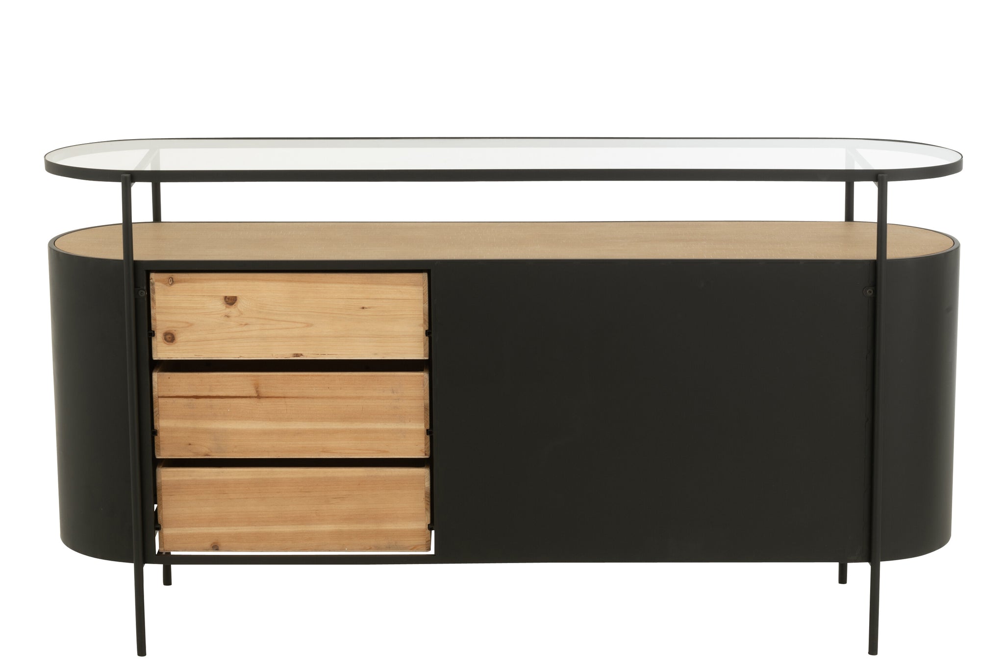 Cabinet Ovy Iron Natural/Black