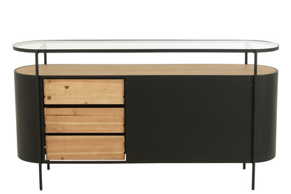 Cabinet Ovy Iron Natural/Black