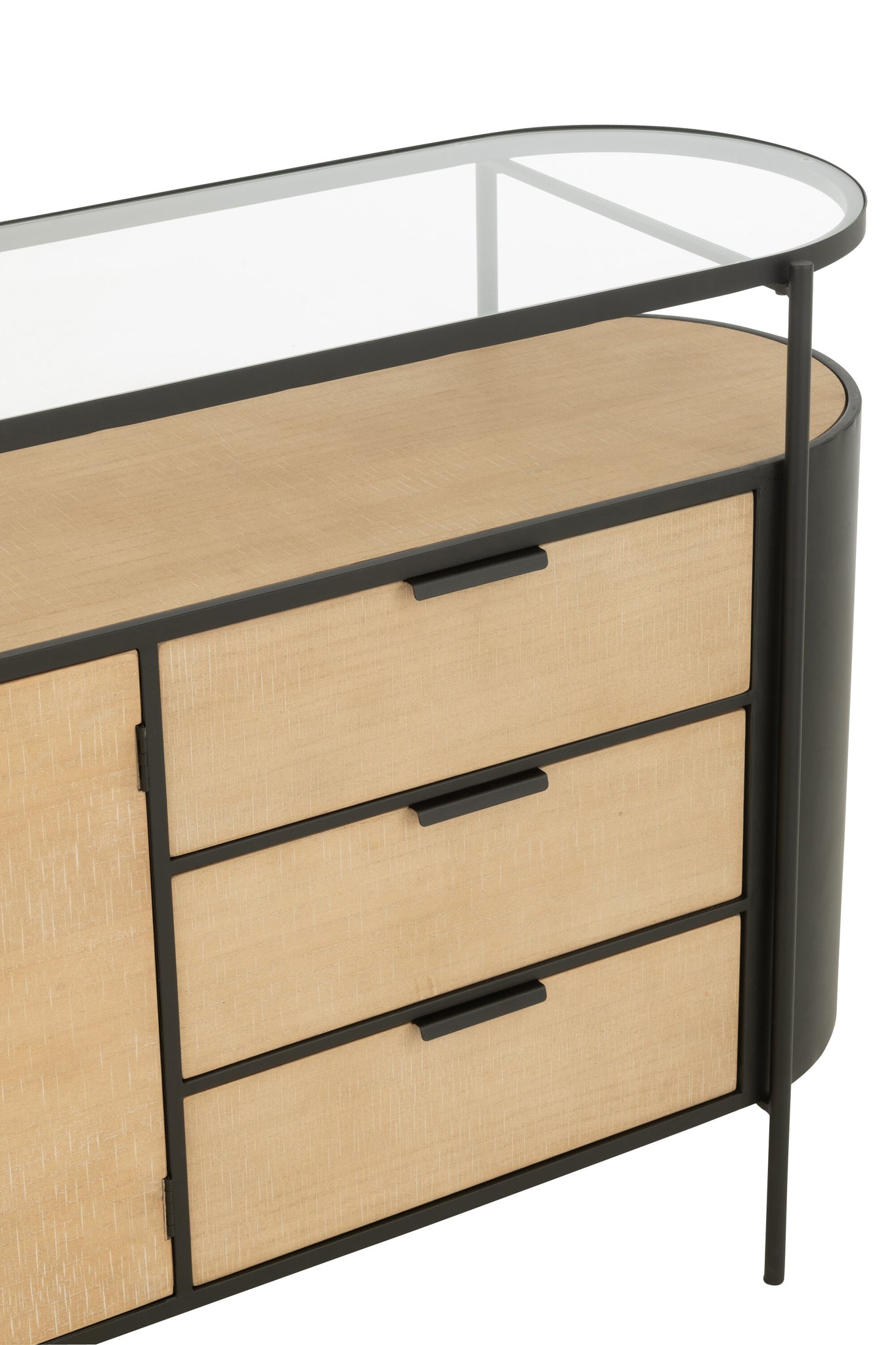 Cabinet Ovy Iron Natural/Black