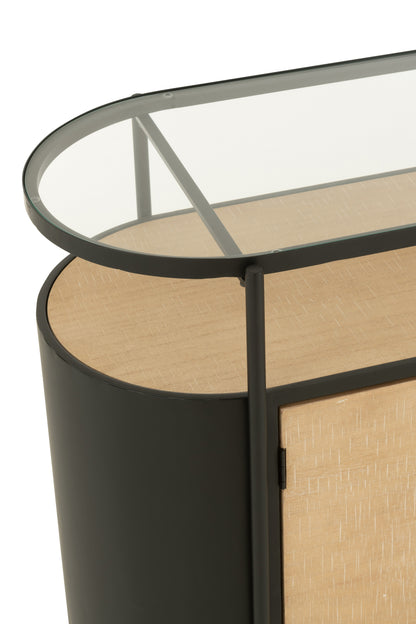 Cabinet Ovy Iron Natural/Black