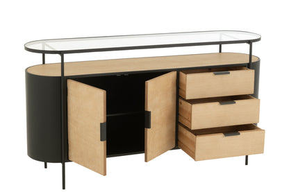 Cabinet Ovy Iron Natural/Black