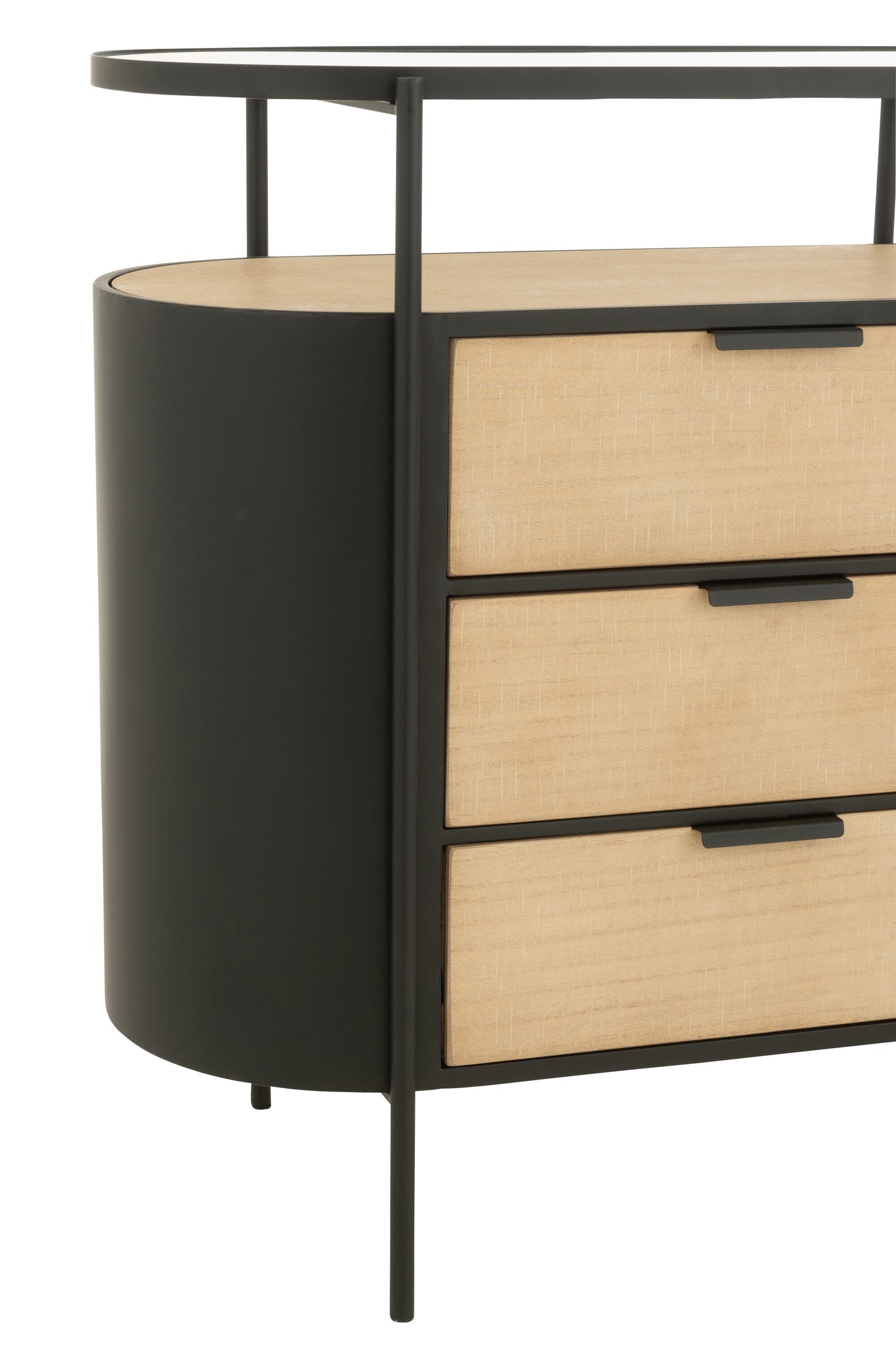 Cabinet Avy Iron Natural/Black