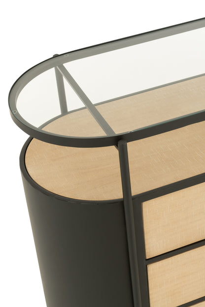 Cabinet Avy Iron Natural/Black