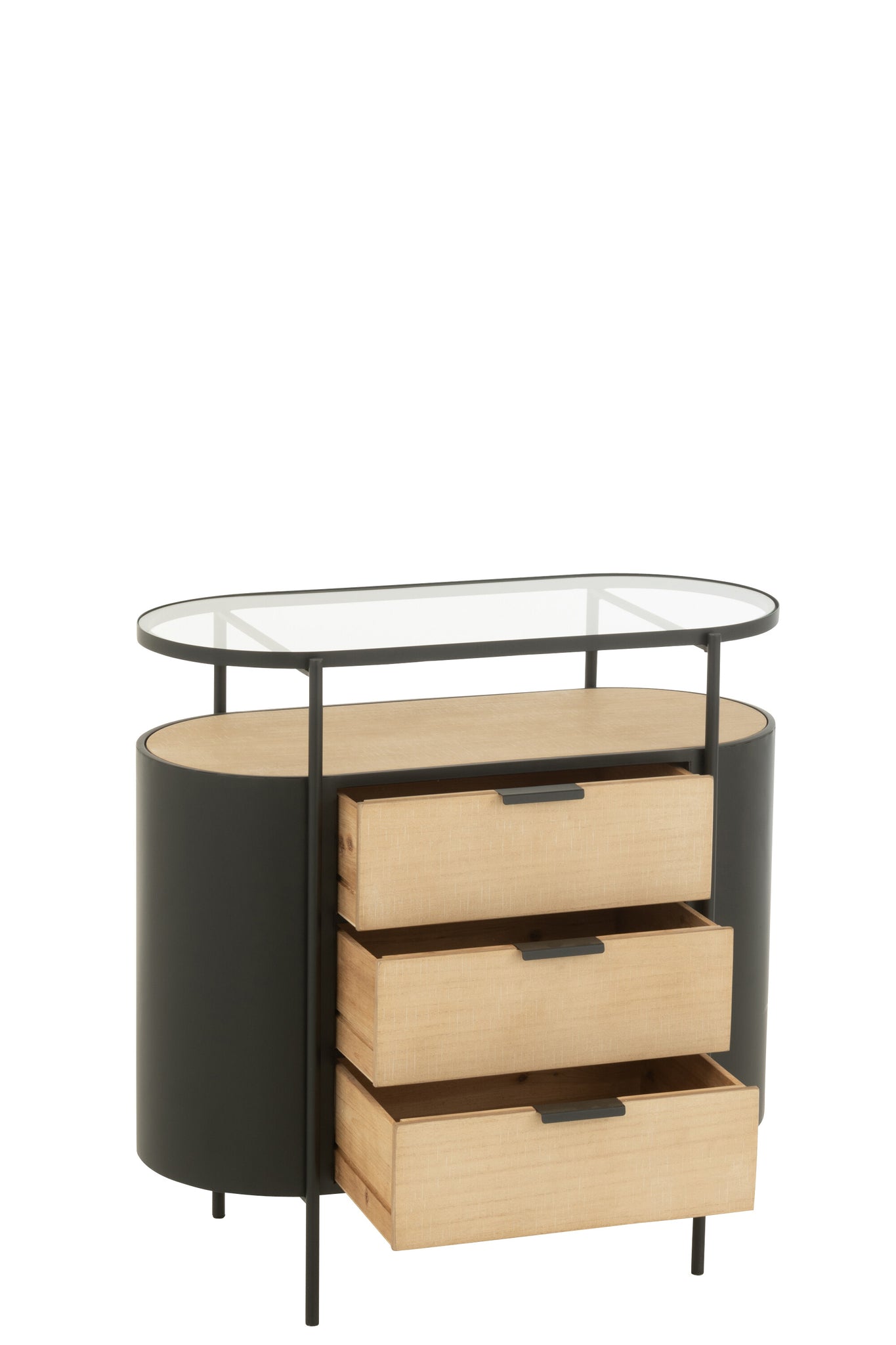 Cabinet Avy Iron Natural/Black