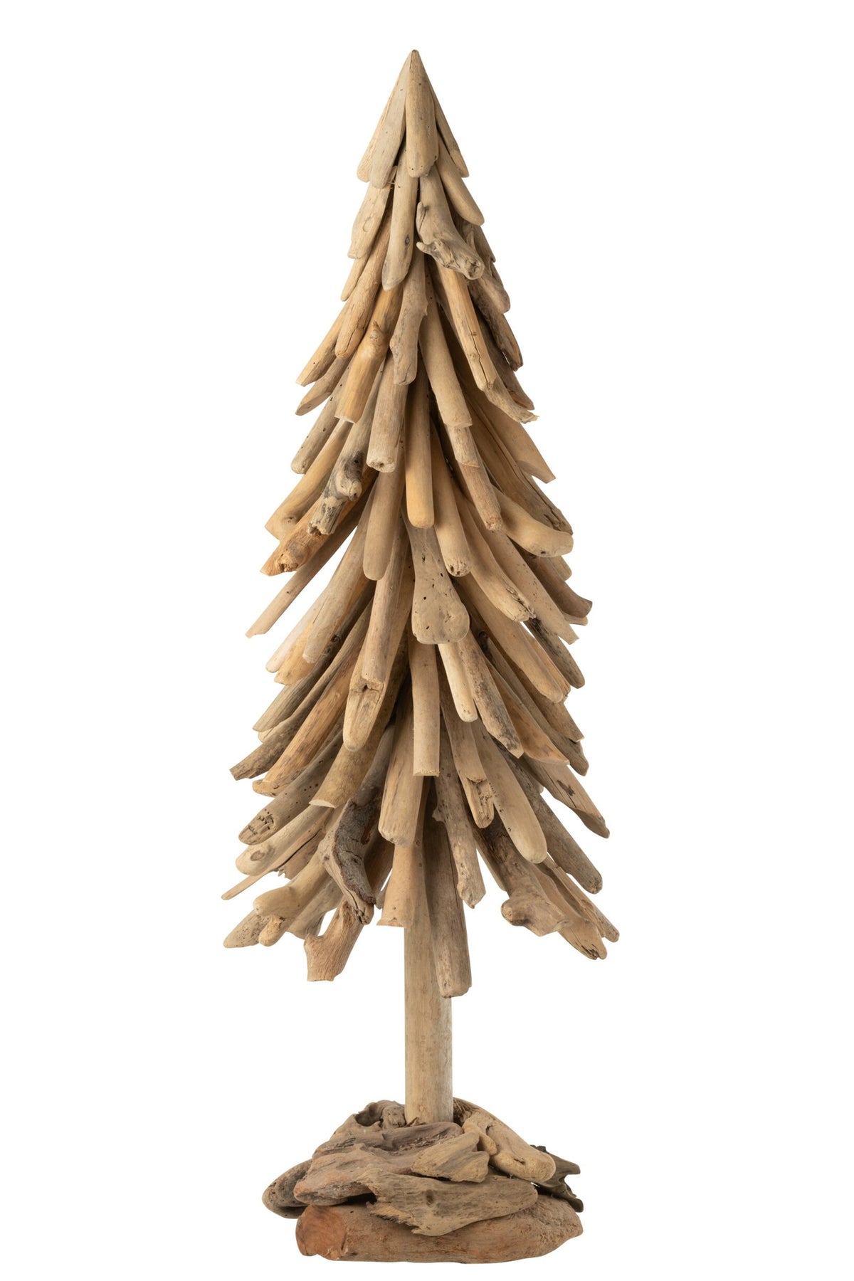 Kerstboom drijfhout op voet extra groot – drijfhout, naturel, 100 cm
