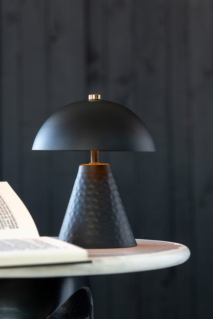 Table Lamp Mushroom Iron Black