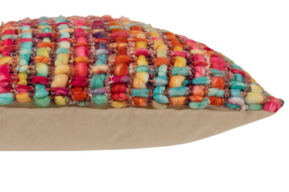 Cushion Knitted Acrylic Multicolored