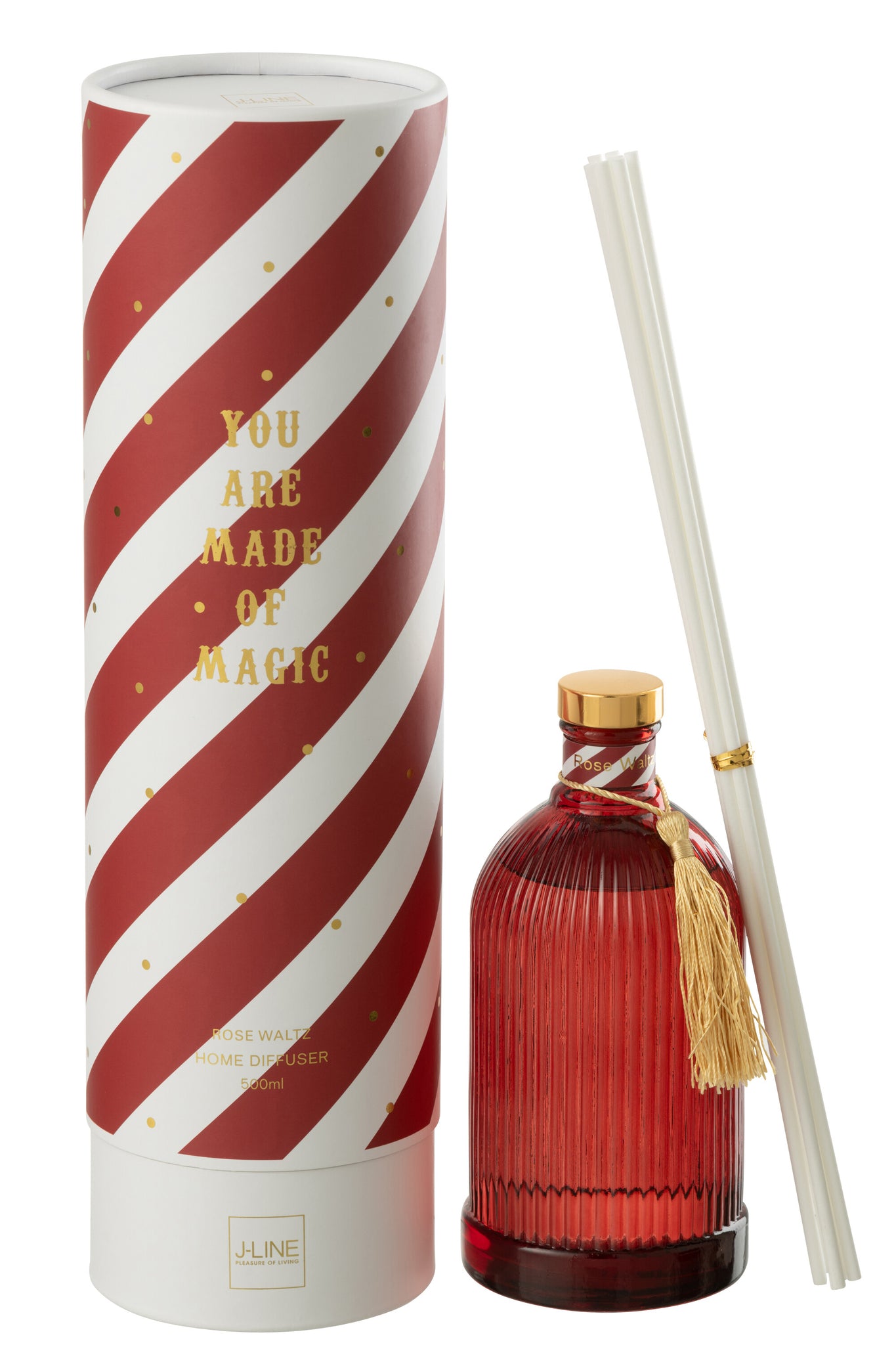 Reed Diffuser Magic Fragrance Oil White/Coral Red Large