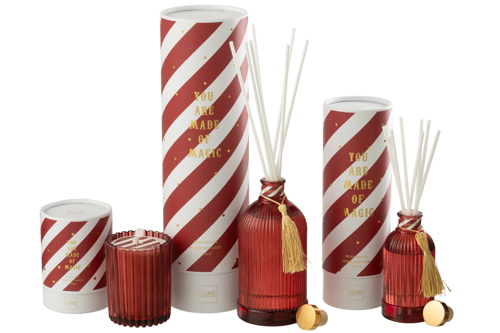 Reed Diffuser Magic Fragrance Oil White/Coral Red Large