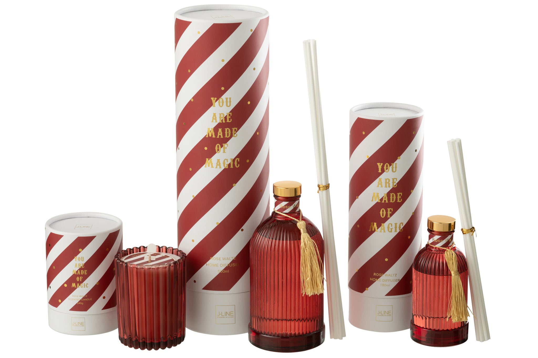 Reed Diffuser Magic Fragrance Oil White/Coral Red Large