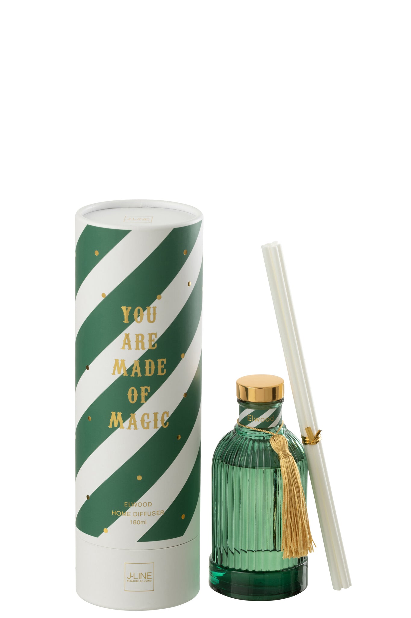 Reed Diffuser Magic Fragrance Oil White/Dark Green Small