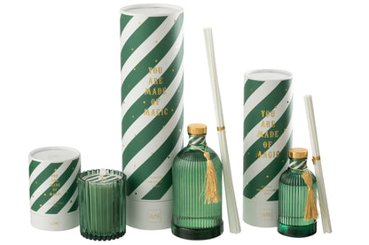 Reed Diffuser Magic Fragrance Oil White/Dark Green Large