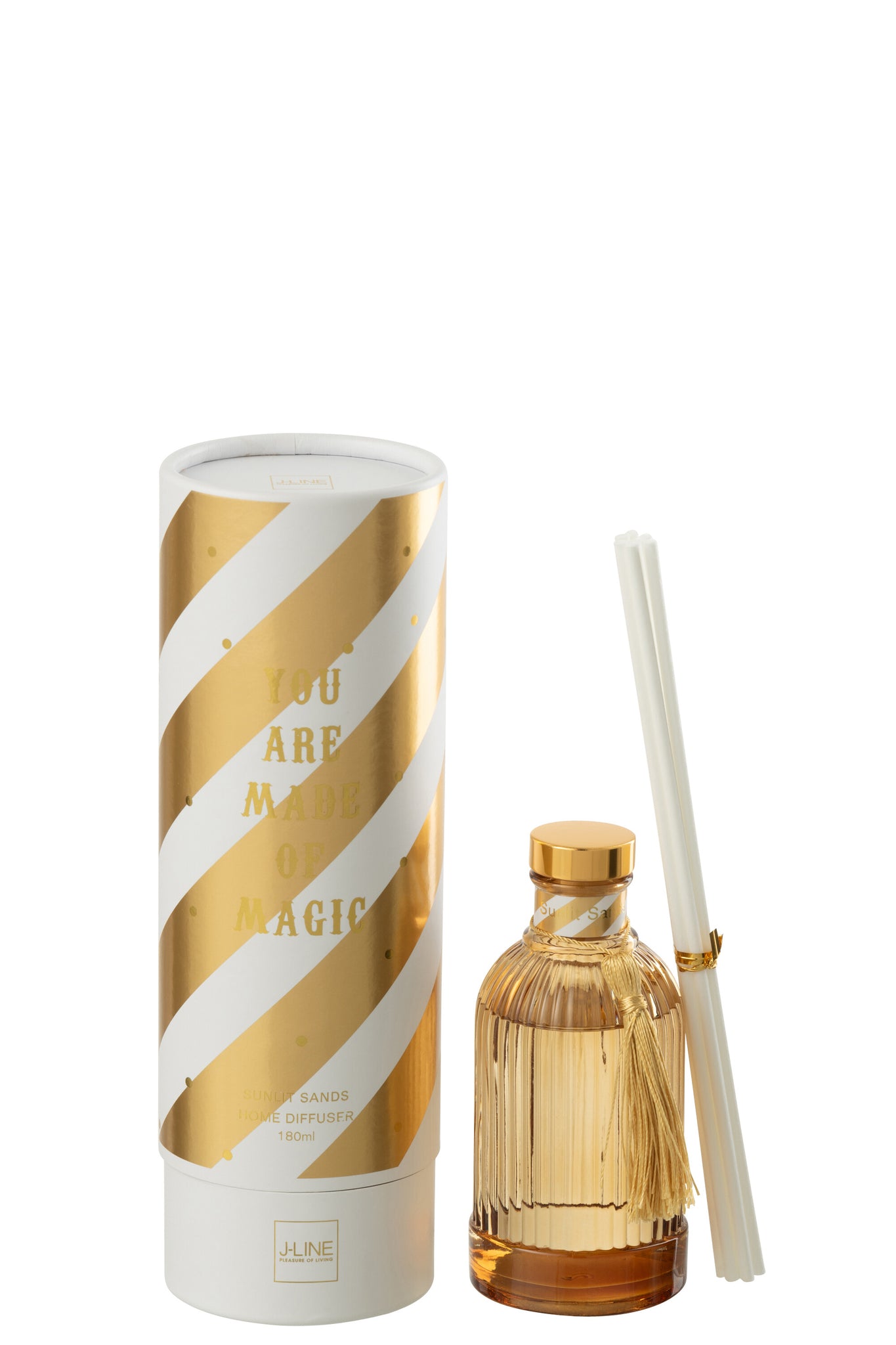 Reed Diffuser Magic Fragrance Oil White/Gold Colored Small