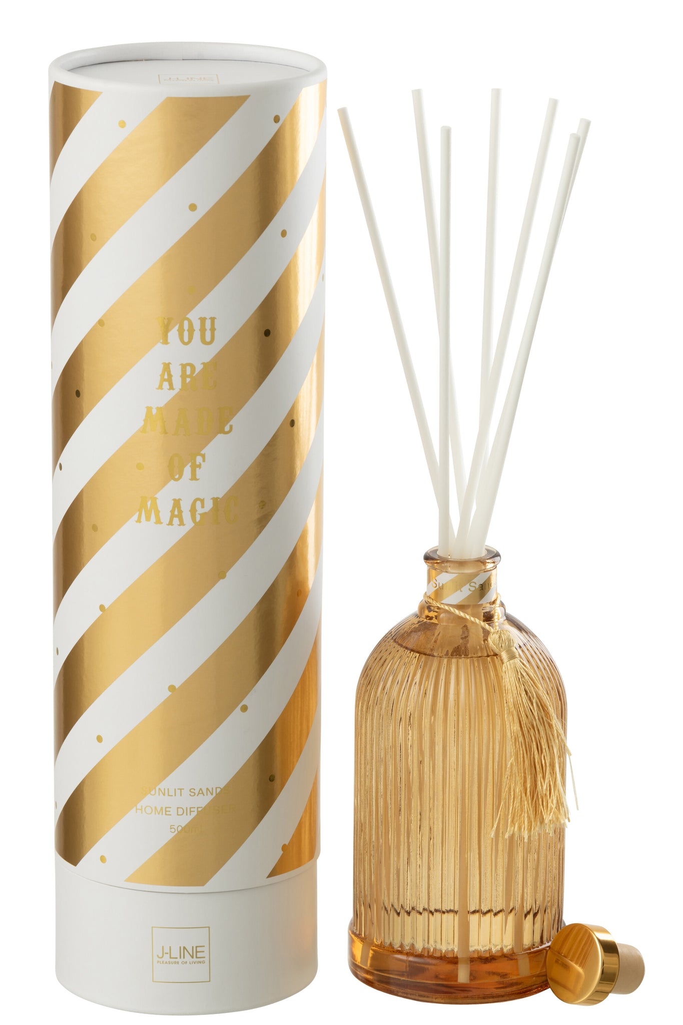 Reed Diffuser Magic Fragrance Oil White/Gold Colored Large