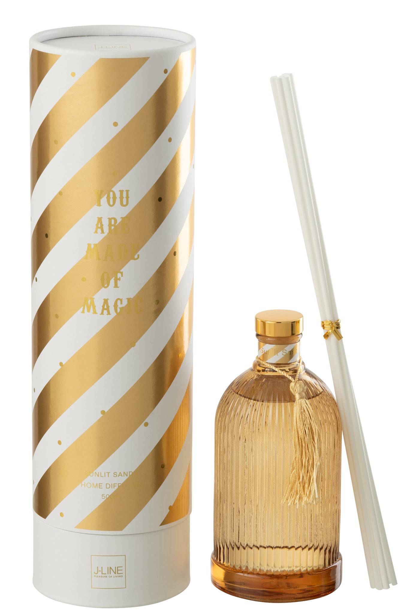 Reed Diffuser Magic Fragrance Oil White/Gold Colored Large