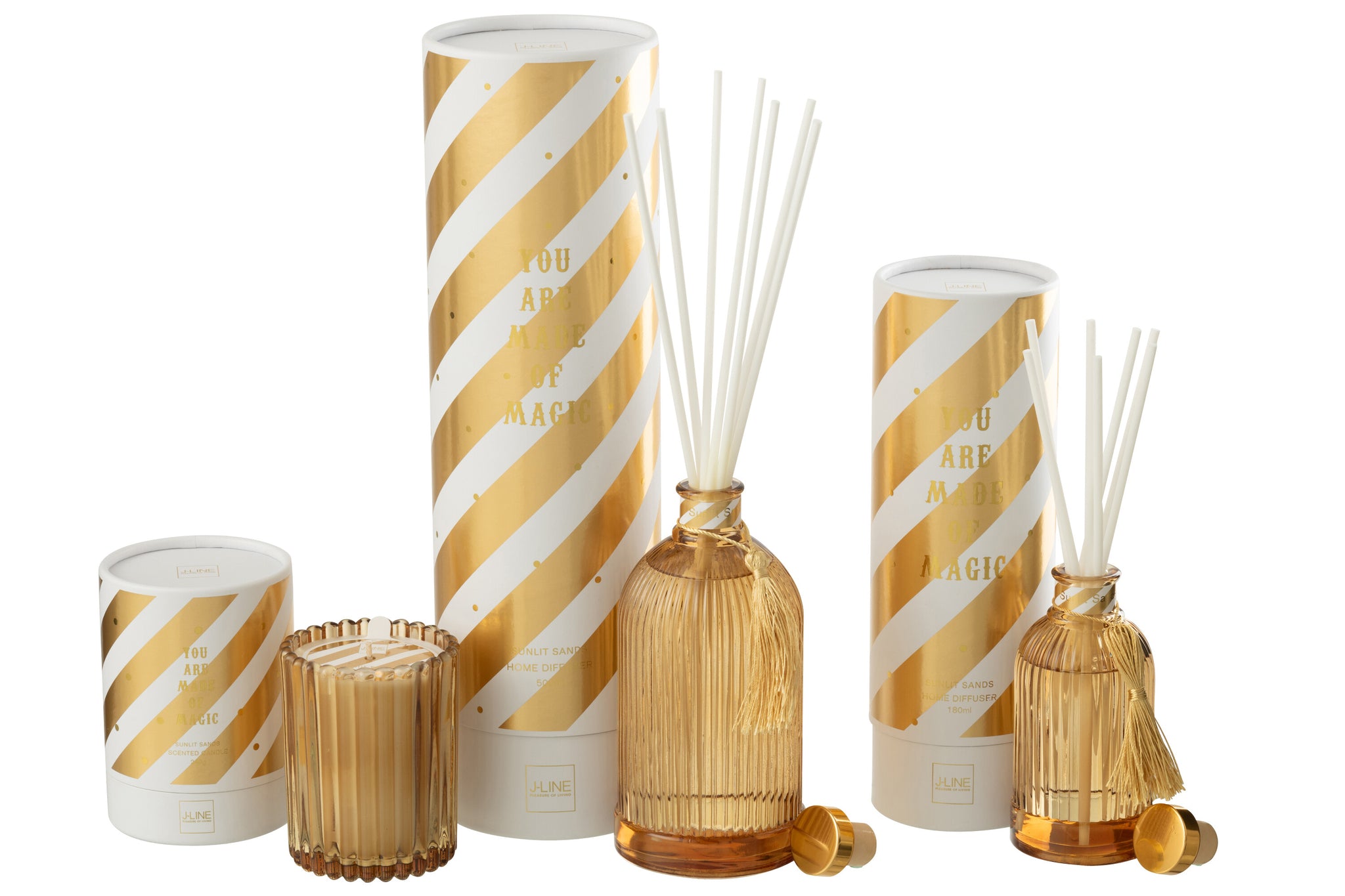 Reed Diffuser Magic Fragrance Oil White/Gold Colored Large