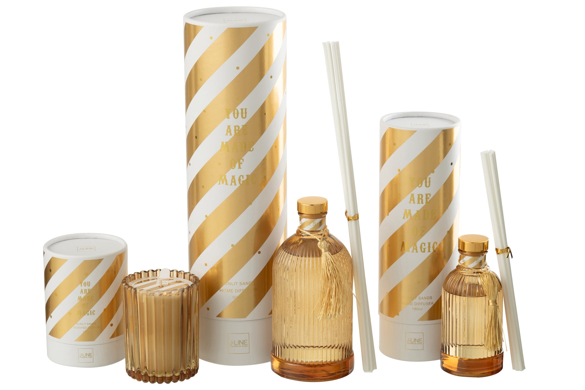 Reed Diffuser Magic Fragrance Oil White/Gold Colored Large