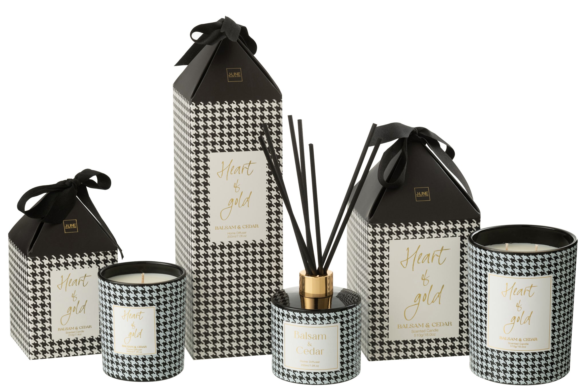 Reed Diffuser Heart Of Gold Fragrance Oil White/Black