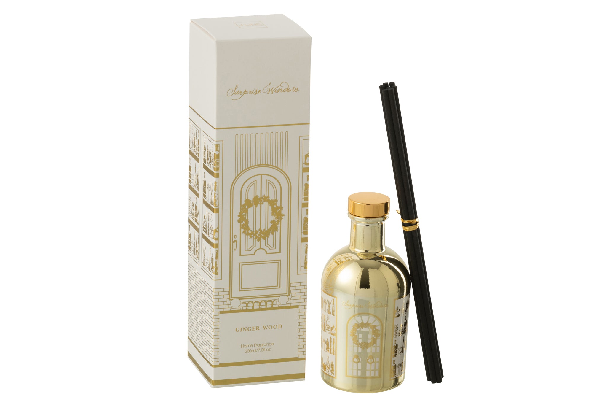 Reed Diffuser Surprise Window Fragrance Oil White/Gold Colored