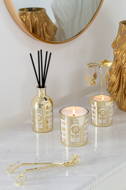 Reed Diffuser Surprise Window Fragrance Oil White/Gold Colored