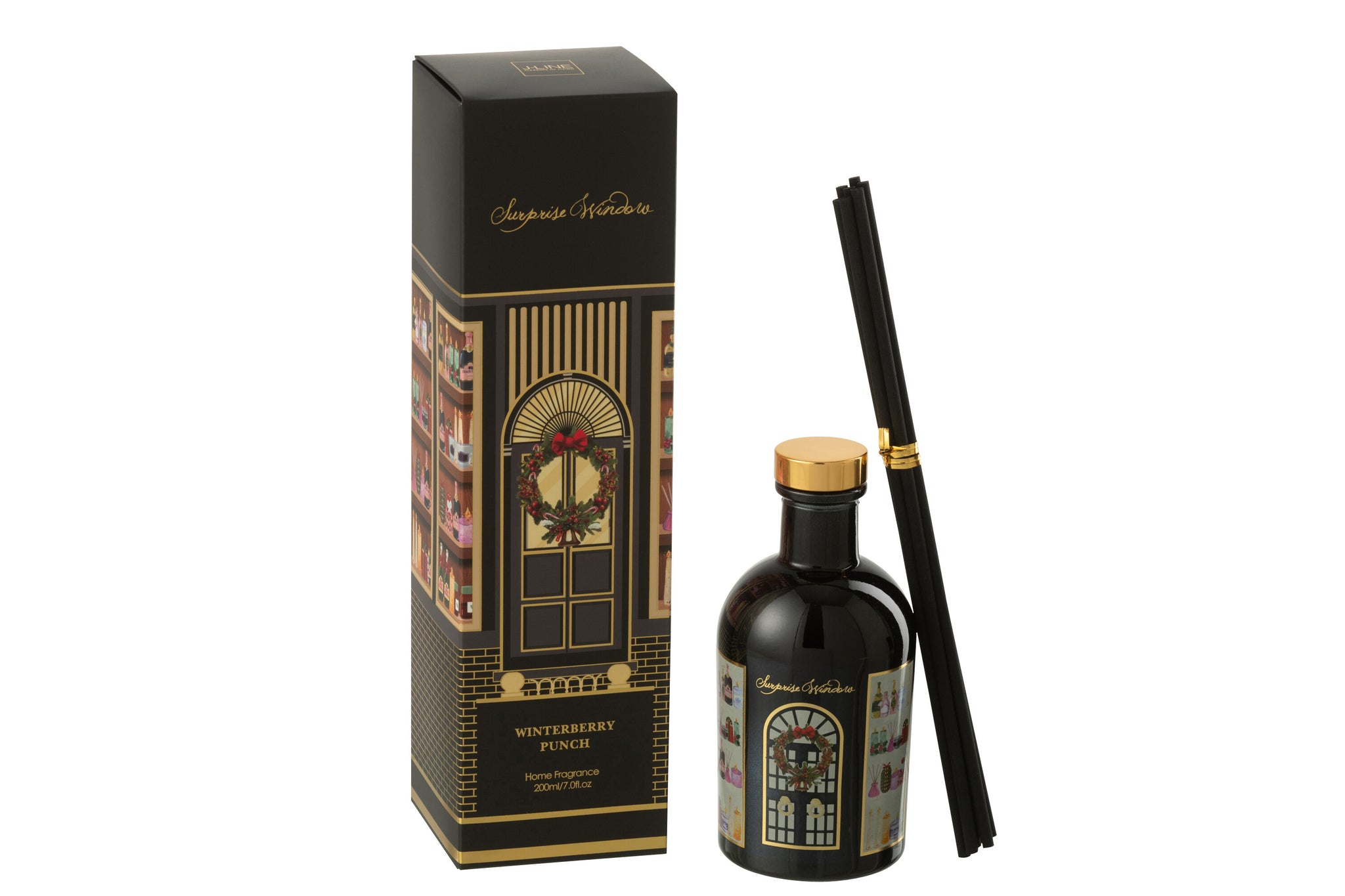 Reed Diffuser Surprise Window Fragrance Oil Black/Multicolored