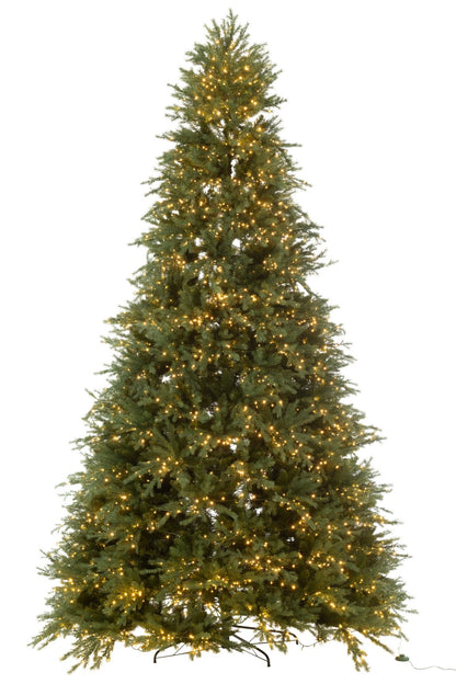 Kunstkerstboom met 4000 LED – donkergroen, 325 cm