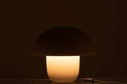 Table Lamp Iron Greige Medium