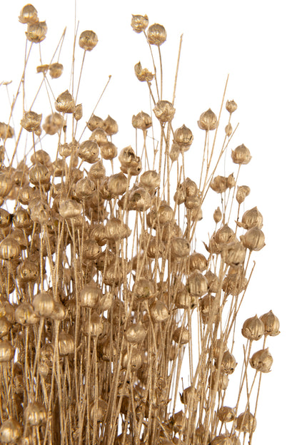 Linen Dry Flower Gold Colored