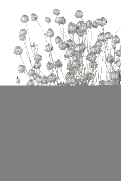 Linen Dry Flower Silver Colored