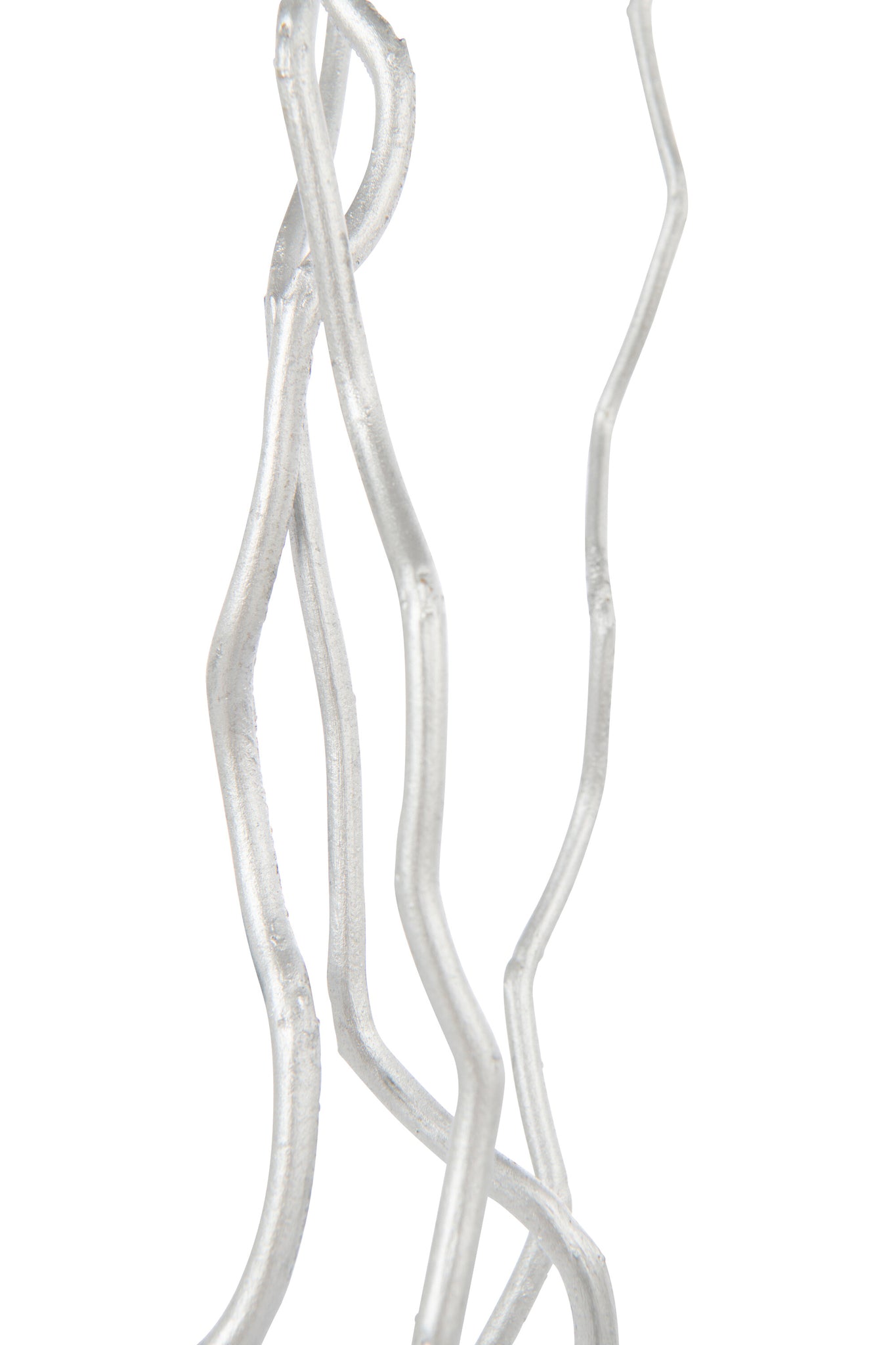 Bundle Of 3 Branch Dry Flower Silver Colored Medium