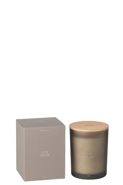 Scented Candle Accords Essentiels Cuir Desir-52H