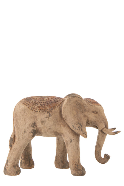 Olifant antiek outdoor – magnesium, multicolor