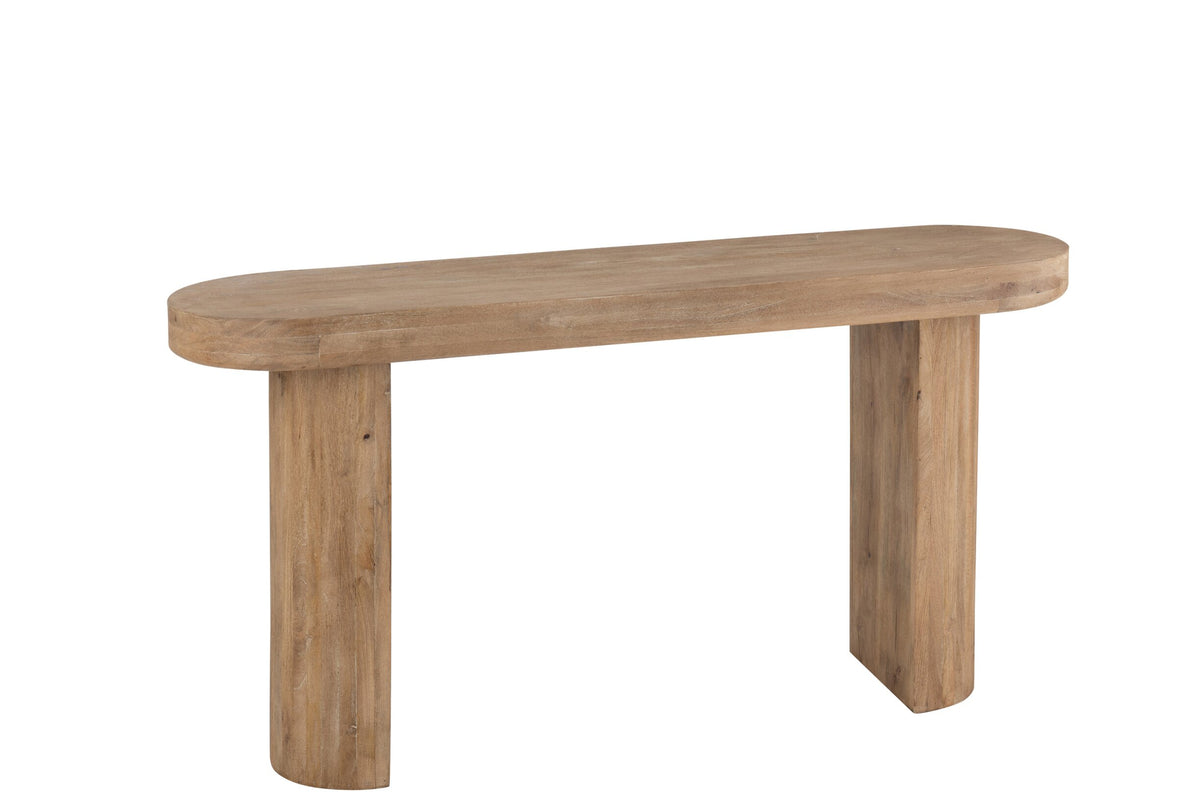 Consoletafel Mango – mangohout, naturel, 152x41x76 cm