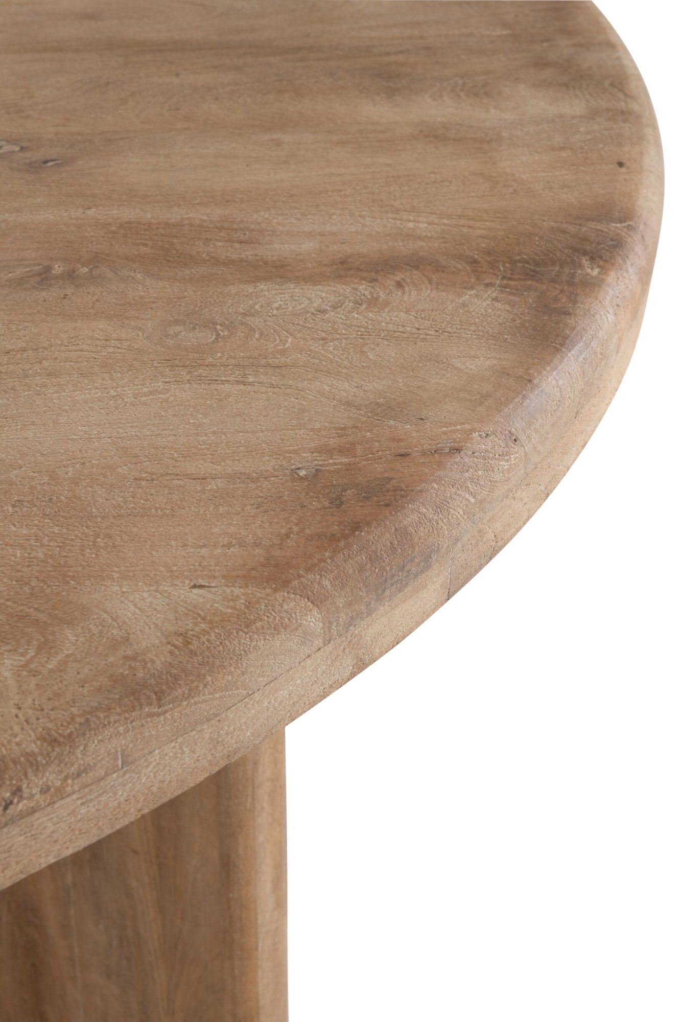 Eettafel Mangohout – naturel, 150x150x76 cm