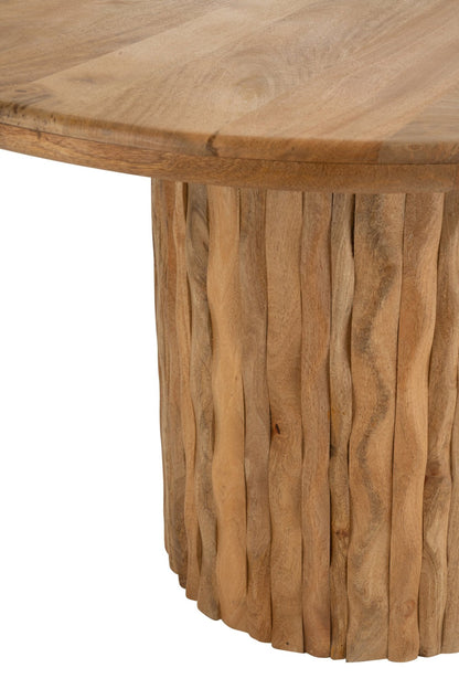 Esstisch Curve Rund Holz Natur