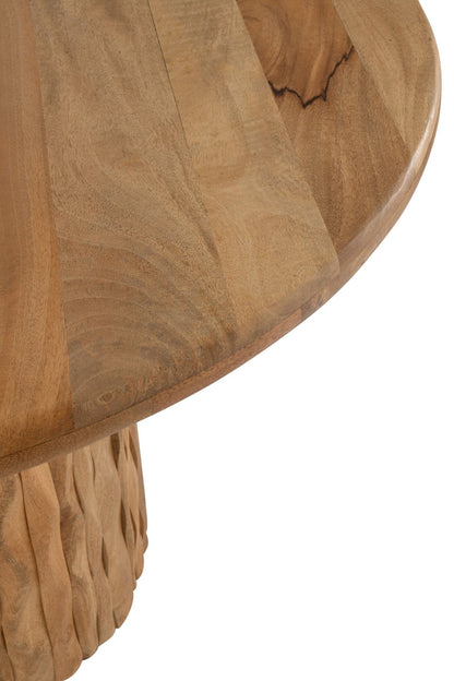Esstisch Curve Rund Holz Natur