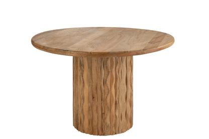 Esstisch Curve Rund Holz Natur