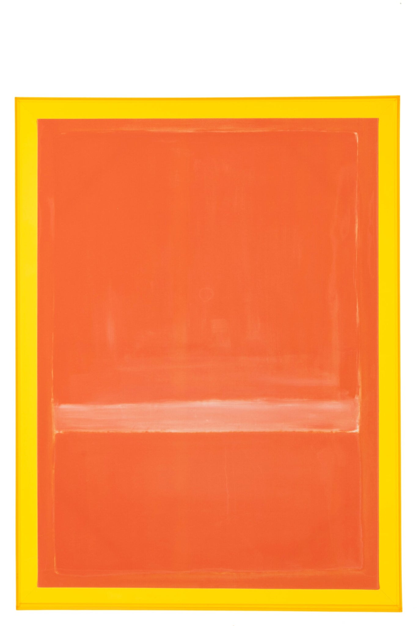 Wanddecoratie Modern – canvas, neonoranje, 80×60 cm