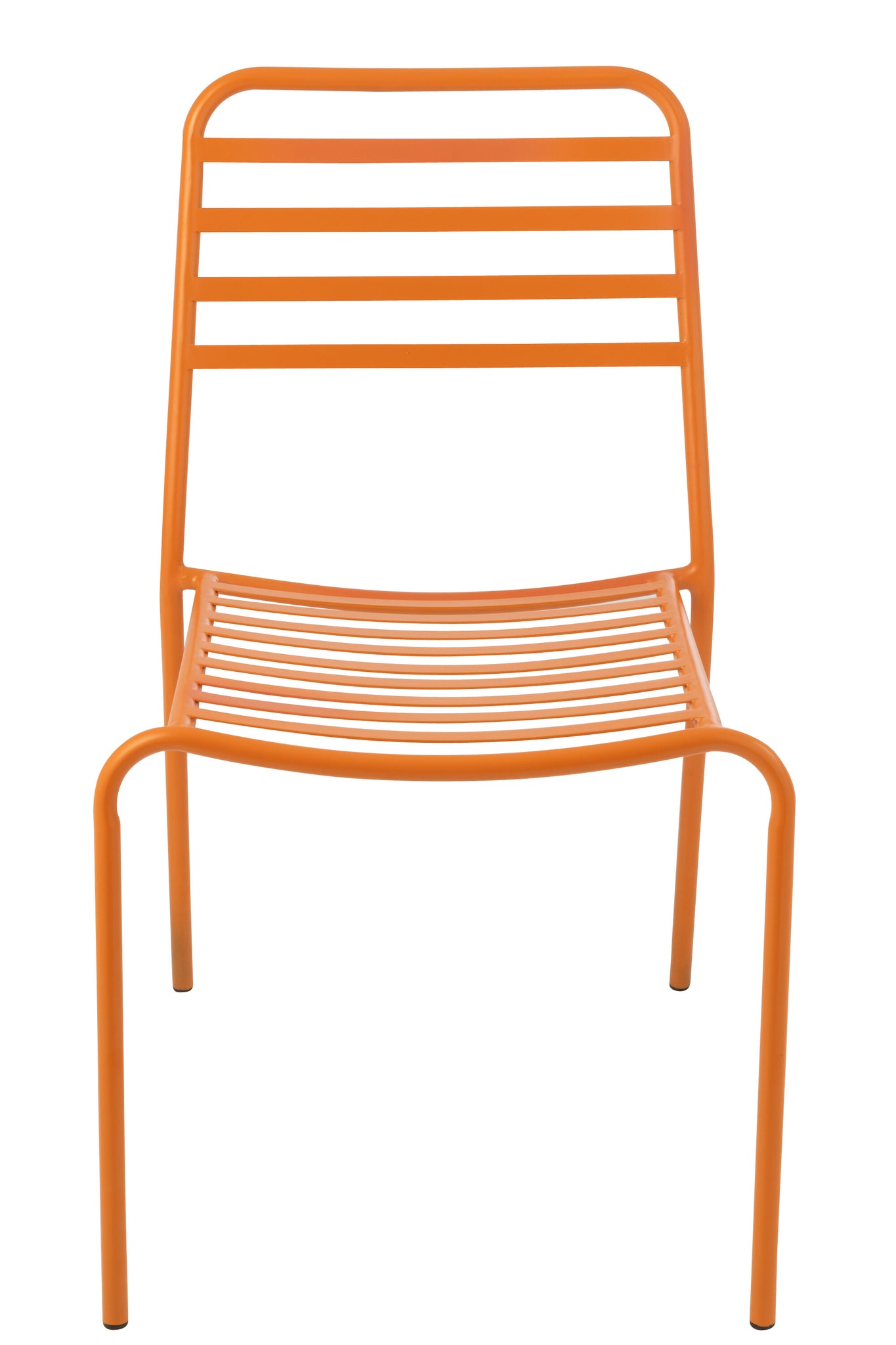Gartenstuhl Metall Gestreift Orange