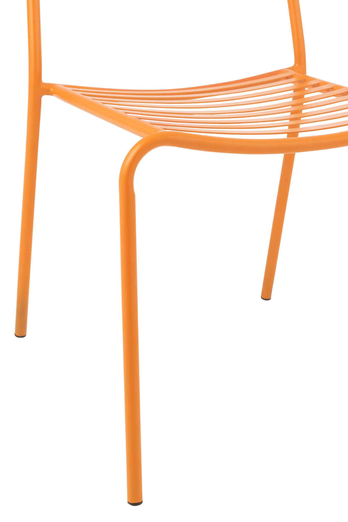 Gartenstuhl Metall Gestreift Orange