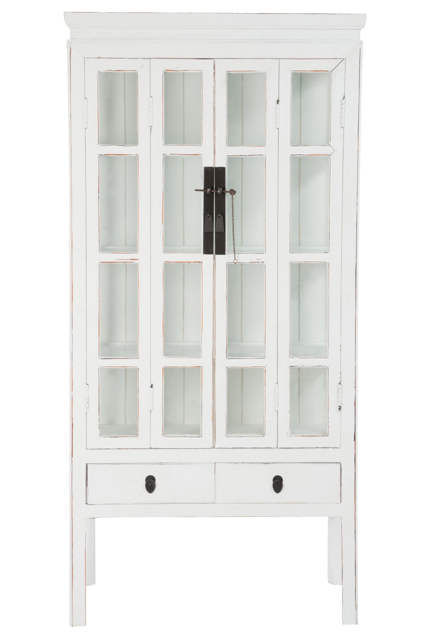 Candlestick Iron Black/White Small Assortment Of 2