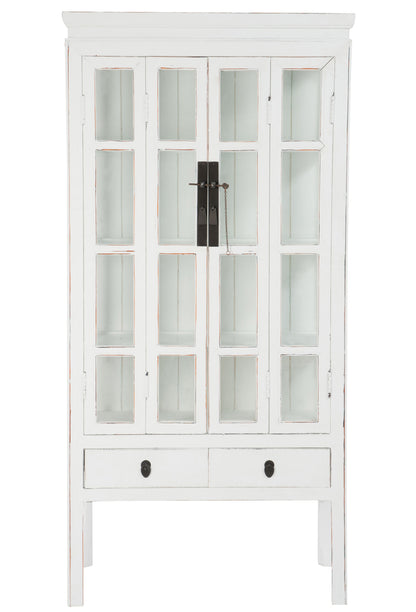 Candlestick Iron Black/White Small Assortment Of 2