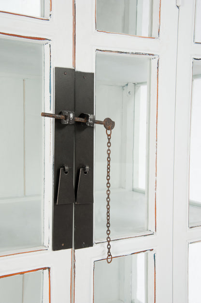 Candlestick Iron Black/White Small Assortment Of 2