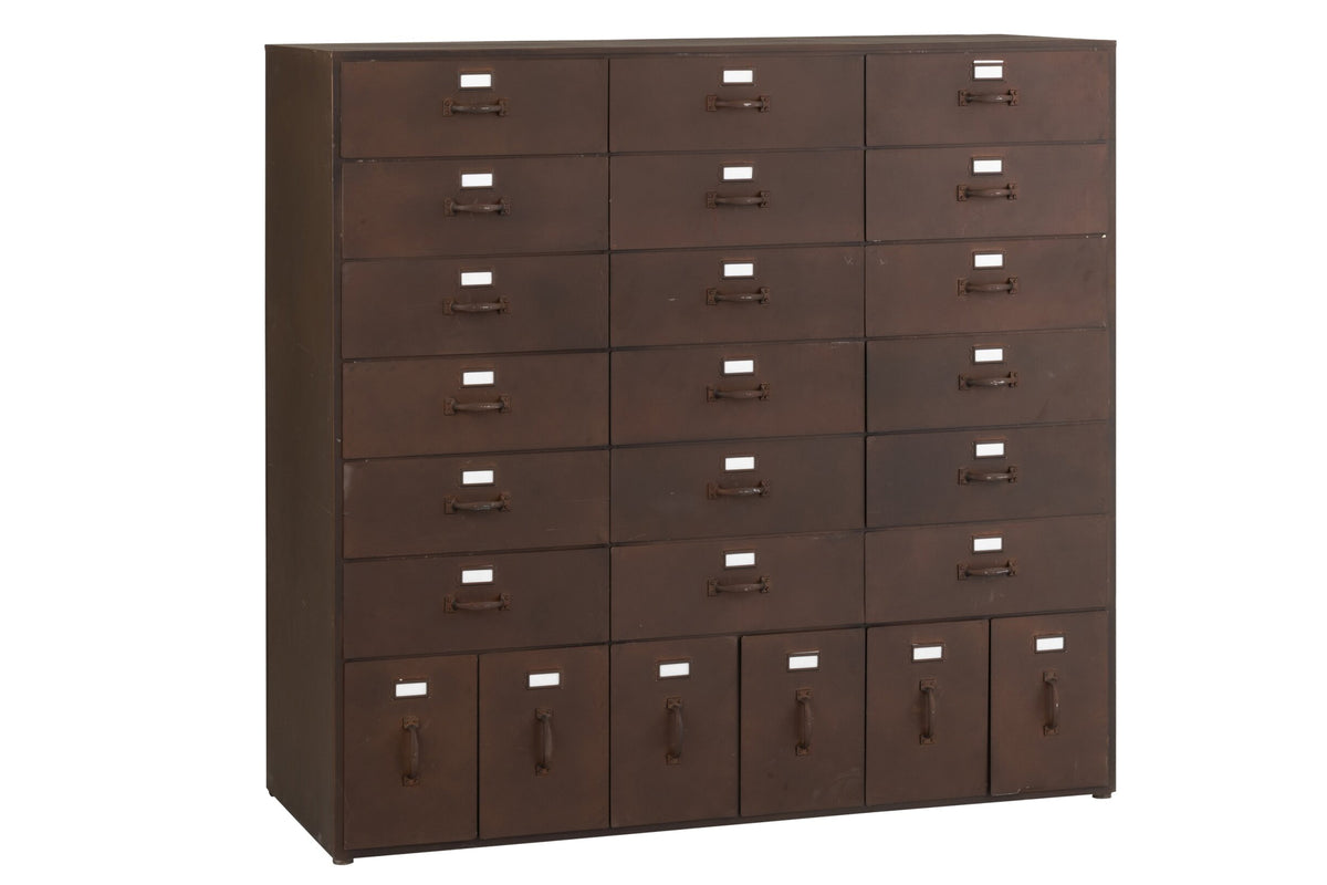 Schrank Bade Eisen Rostbraun
