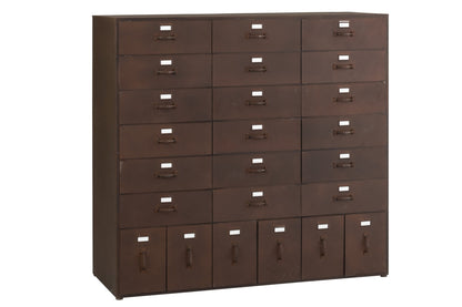 Schrank Bade Eisen Rostbraun