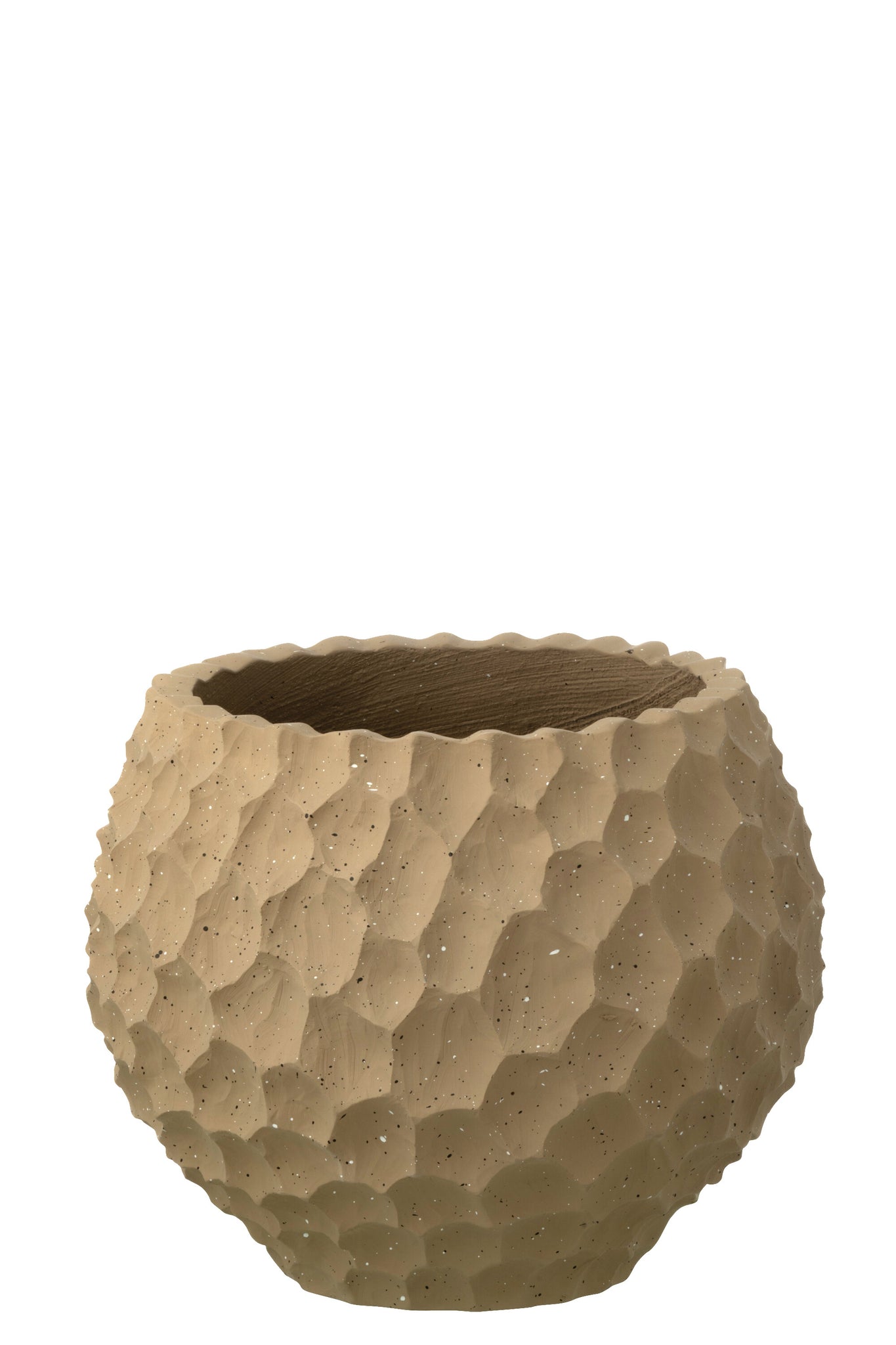 Blumentopf Dents + Outdoor Sand Taupe Klein
