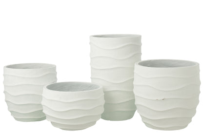 Flowerpot Waves + Outdoor Sand White Extra Large