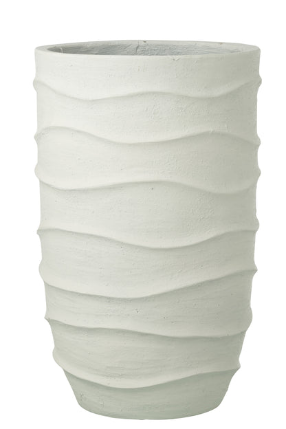 Flowerpot Waves + Outdoor Sand White Extra Large